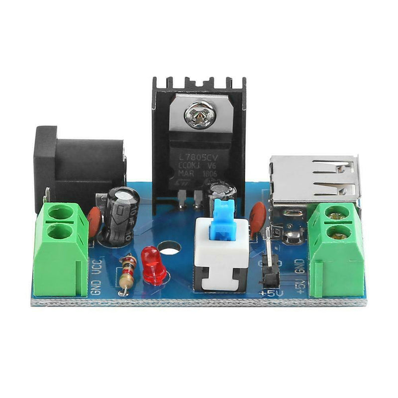 7-15V 9V 12V to 5V 2A L7805 Buck Converter Power Supply Module with Switch