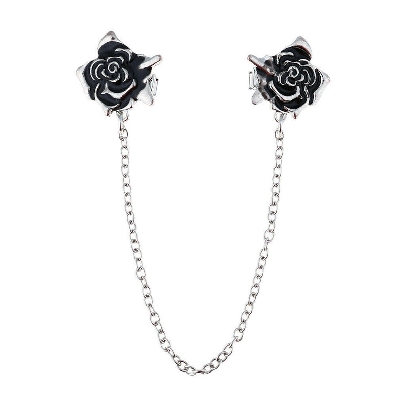 Retro Shawl Clips with Chain - Pack of 3 - Cardigan Shrug Sweater Clips Clasp,