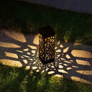 Black Solar Torch Light Garden Walkway Flames LED Waterproof Landscape Lawn Lamp