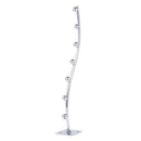 7 Compartments Metal Rack Clothes Towels Ball Waterfall Bracket K1B9