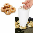 1PC Kitchen Plastic Batter Dispenser DIY Doughnut Maker Bakeware Nice White J0A8