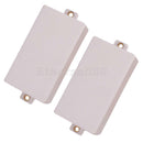 2 Pcs Sealed Plastic Humbucker Pickup Cover for Electric Guitar Accs - White