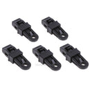 5xTarp Tighten Tool Survival Camping Tent Rope Holder Alligator Clip Clamp BLACK
