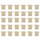 30Pcs Mini Linen Jute Drawstring Gift Bags Pouch Wedding Party Favor Sacks Bag