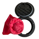 11" Hatch Cover Deck Plate Set & Red Storage Bag for Boat Kayak Canoe Dinghy