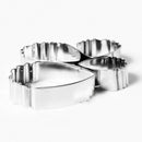 4pcs Stainless Steel Mold Bakeware Pastry Tools Heart Peony Flower Cake Fon N8U2