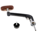2pcs Reel Handle Knob Metal Wooden Rocker Arm Grip for Spinning Fishing Reel