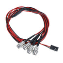 4 LED 5mm White Color Red Color LED Light Set for HSP RC CaES