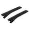 1 Pair Metal Hair Barrette Clips Side Pin Grip Black rhinestone rectangle