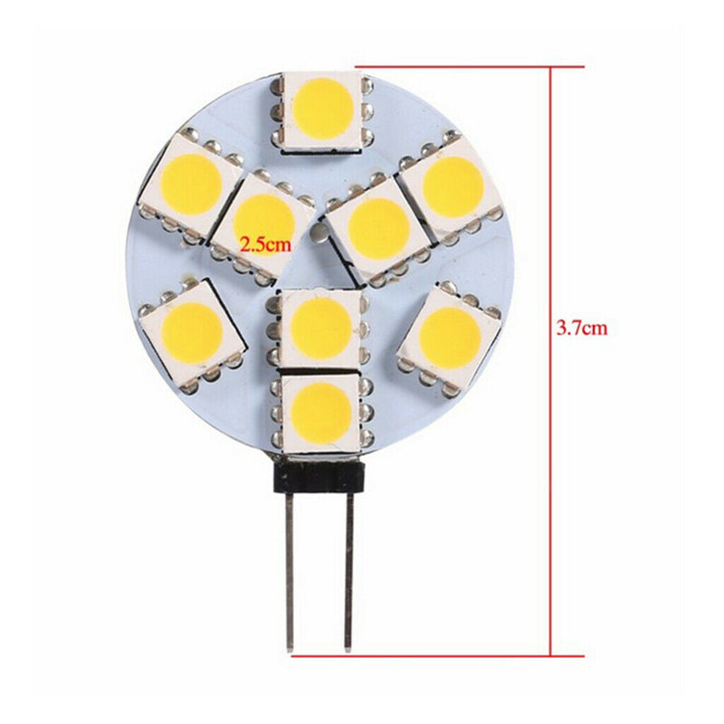 G4 4W 9 LED 5050-SMD Warm Warm White Spotlight Cabinet Bulb DC 12V