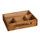 Classical Style Wood Crafts Storage Holder Desktop Wooden Container Storage O4C2