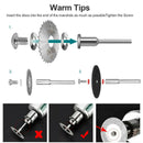 60Pcs Diamond Cutting Wheel with Mandrel and HSS Saw Blade Rotary Tool