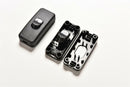 2pcs black Room Indoor AC 250V 2A Single Pole On/Off in Line Cord Switch JR