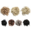 Women Messy Scrunchie Chignon Hair Bun Straight Elastic Band Updo Hairpiece