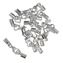 24 Sets Crimp Cord Ends Crimp Extender Chain Necklace Extender