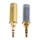 2 Pack 2.5mm Stereo TRRS 3 Pole Male Conductor Connector Replacement for