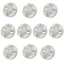 10Pcs White Golf Balls for Indoor Outdoor Practice Golf Swing Training Aids