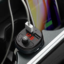 Car FM Transmitter BT4.2 Wireless 2.1A Quick Charge USB Charger MP3 Player Black