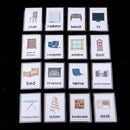 96PCS Word Activity Playing Flash Cards Pocket Card Kitchenware & Furniture