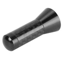 3.5cm Car Roof Antenna Carbon Fiber Screw Metal Stubby Mast Antenna (Black) A