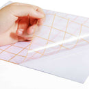Clear Vinyl Transfer Paper Tape Roll-12 x 6.6 FT w/Alignment Grid Application