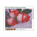 5D DIY Full Drill Diamond Painting Rose Cross Stitch Embroidery Wall Art