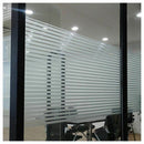 45x200cm Home Office Privacy Frosted Glass Window Film Striped Shutters Sti S7E2
