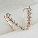5X(1 pair of new four-prong stud earrings earrings jewelry fashion jewelry N6X6)