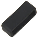 5X(Black Watch Strap Retaining Hoop Loop Rubber Retainer Buckle Holder 20m T8L3)