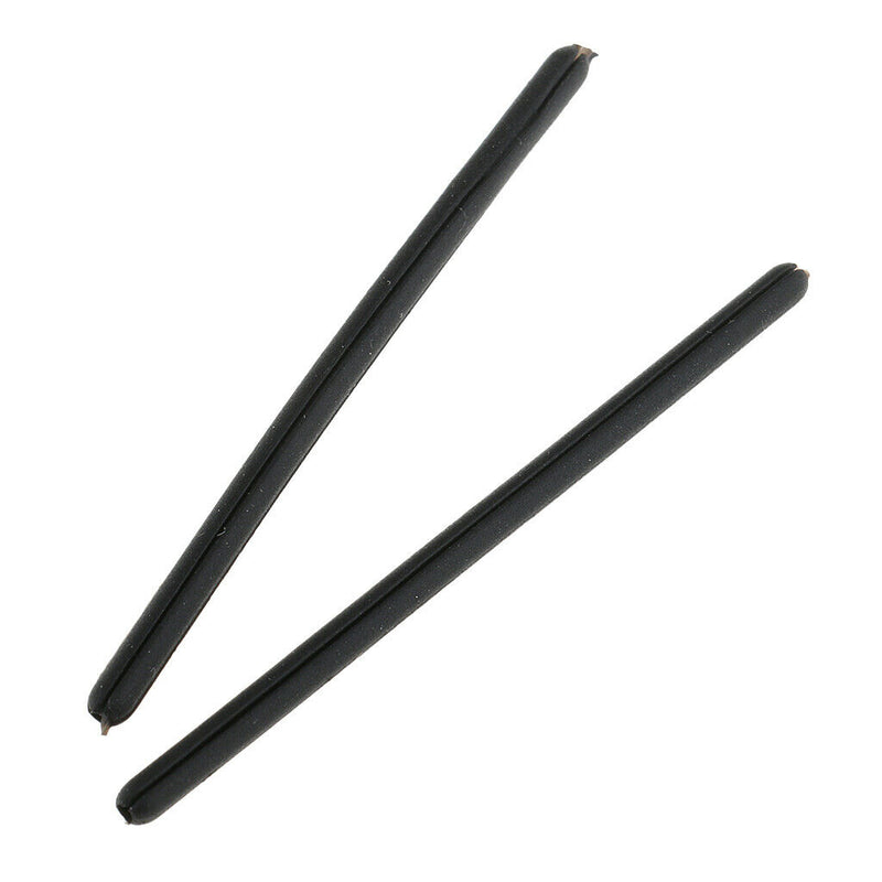 10x Silicone Eyeglasses Temple Covers Glasses Frame Tubes Replacement Black