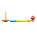 Wooden Tumbler Small Rainbow Tower Ferrules Stacked Puzzle Children Educational