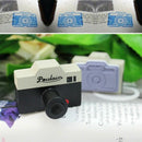 Novelty Korean 2Pcs Gray Camera Wood Wooden Rubber Stamp Diary Decor Craft New