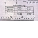 Steel String Action Gauge Ruler Guide Setup Measuring Luthier for Guitar Bass SP