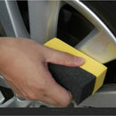3pcs U Shape Car Tire Waxing Polishing Compound Washing Sponge Cleaning Pad