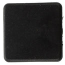 25mm x 25mm Plastic Square Tube Inserts End Blanking Caps Black 10 Pcs I1Q4