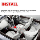 4x Ice Blue 9LED Charger Interior Light Accessories Car SUV Floor Decorative vdf