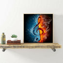 5D DIY Full Drill Diamond Painting Musical Note Cross Stitch Embroidery Kit