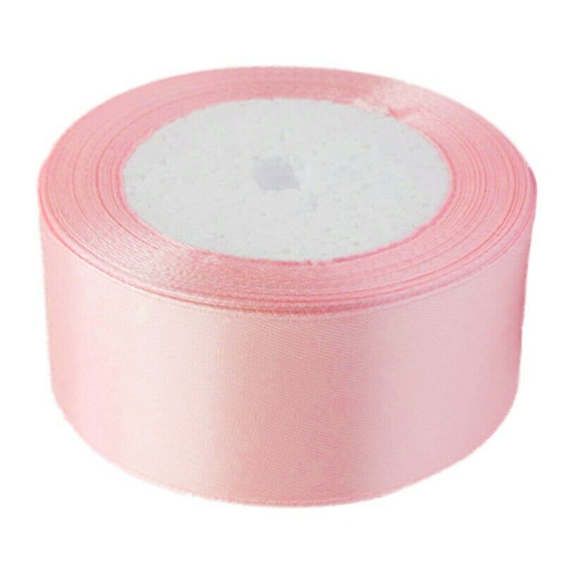1 roll 40mm 22 Meters silk satin ribbon for wedding party(pink)