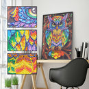 5D DIY Special Shaped Diamond Painting Owl Cross Stitch Mosaic Craft Kit