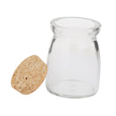 Round Glass Favor Canister Treats Storage Jar Bottle Container with Cork