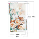 5D Full Drill Diamond Painting Flower Butterfly Cross Stitch Kits (hg337)