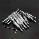 10Pcs Set Tools Self Centering Hinge Twist Drill Bits Window Doors Screw Ho N4J3