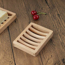2X Soap Holder Wooden Storage Support Container Box Bathroom Bathroom