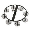 4 Pairs Hi Hat Tambourine Jingle Ring Hand Percussion Instrument
