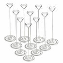 10pcs 8.6 Inch Tall Place Card Holders Heart Shape Table Number Holder Stan I4I7