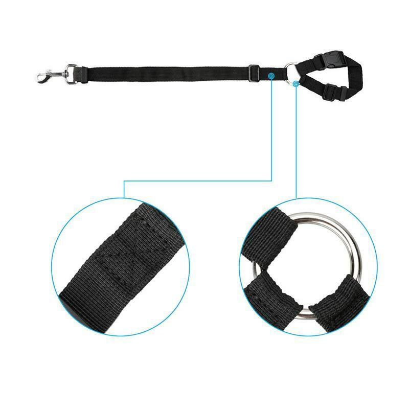 Dog Cat Pet Safety Adjustable Car Seat Belt Harness Leash Travel Clip Strap