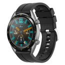Soft Silicone Wristband Strap for Huawei Watch GT 2 GT Honor Magic (Black)