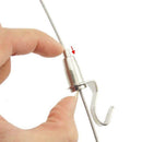 Stainless Steel Exhibition Art Gallery Photo Display Wire Cable Hook (4PCS) A