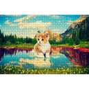 1000 Pieces DIY Cat on River Puzzle Educational Learning Assembling Toys