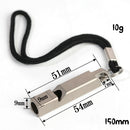 Portable Single Tube Whistle, Titanium Alloy Survival Whistle for Outdoor Sports